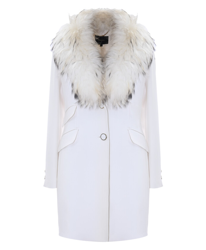 manteau-en-melange-de-viscose-a-col-en-fourrure