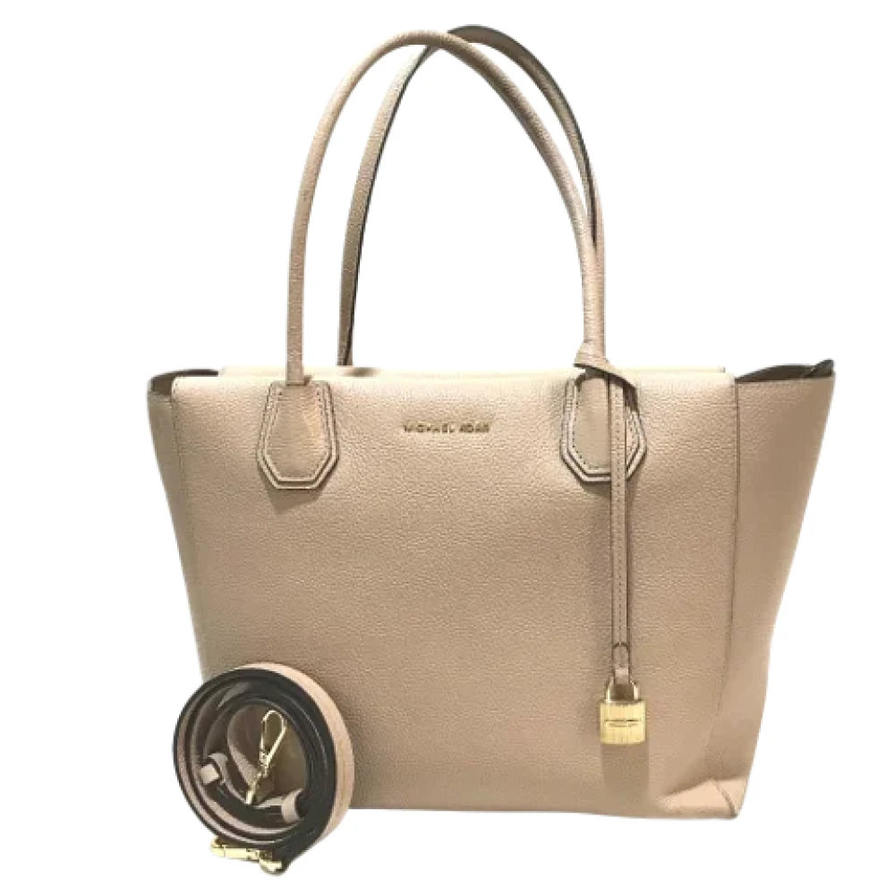 Michael Kors Pre-owned Leather shoulder-bags Beige Dames