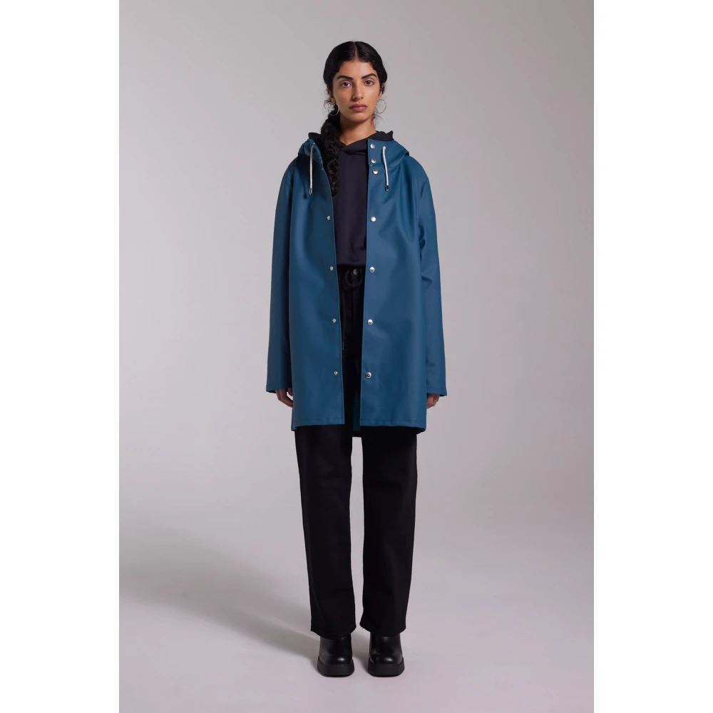 Stutterheim Ultra-Lichte Waterdichte Regenjas Blue Heren