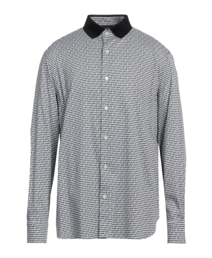 regular-fit-shirt-with-ribbed-collar-and-logo-print