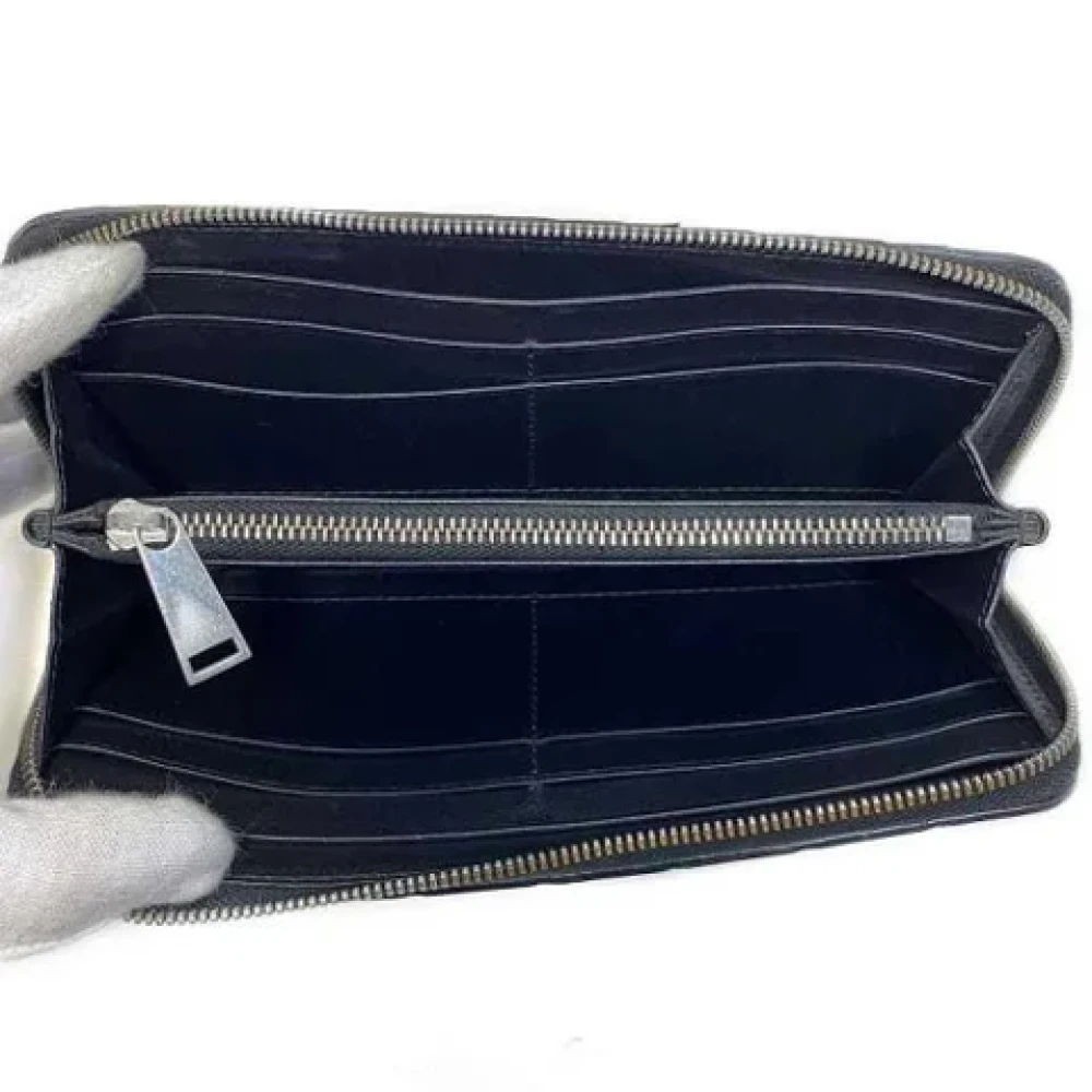 Bottega Veneta Vintage Pre-owned Leather wallets Black Heren