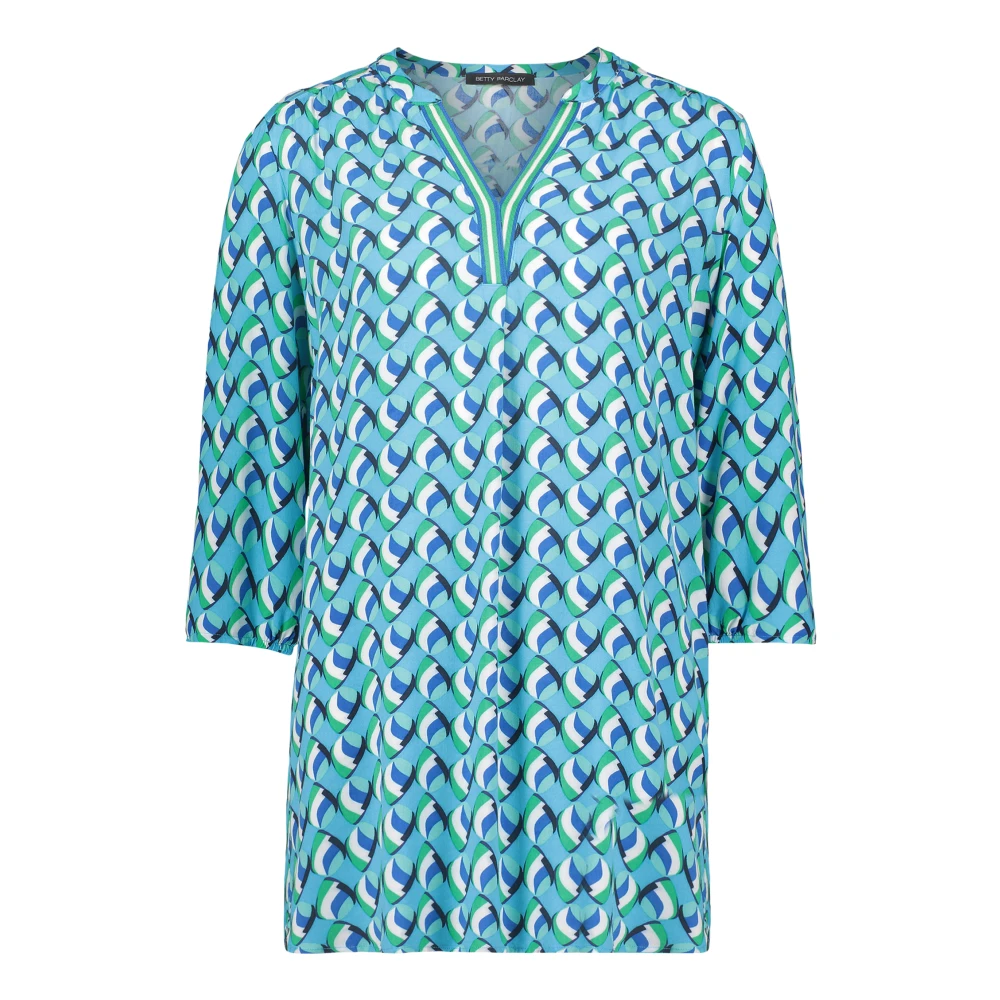 Betty Barclay Moderne Print Blouse met Opstaande Kraag Multicolor Dames