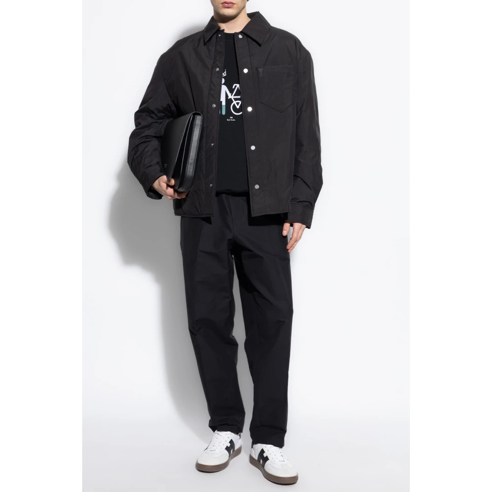 PS By Paul Smith Sweatshirt met borduursel Black Heren
