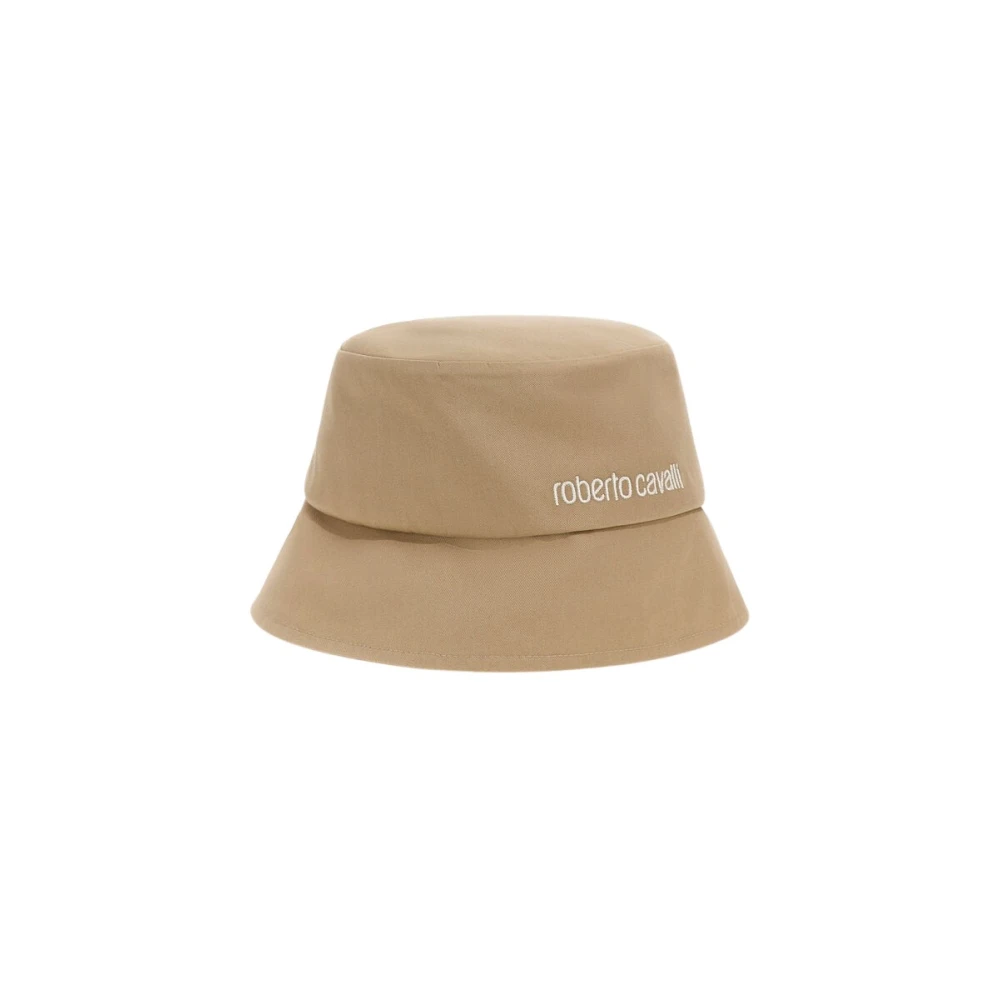 Roberto Cavalli , Accessories, Female, Brown, One Size, Logo Bucket Hat