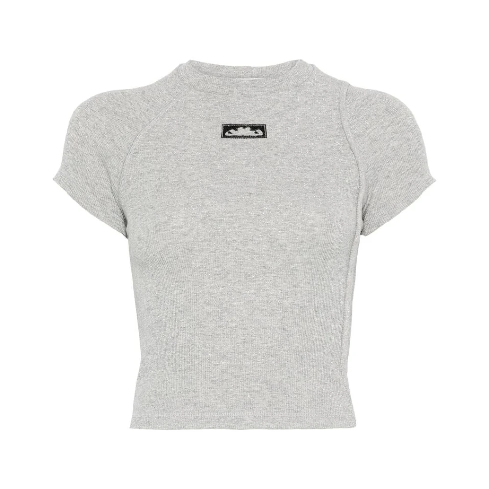 Ottolinger Heather Grey Raglan Mouw T-shirt Gray Dames