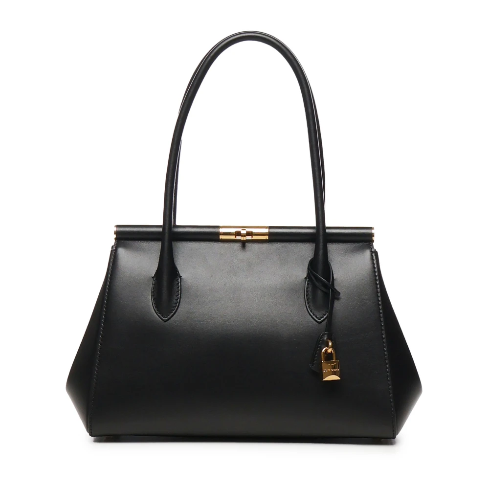 Dolce & Gabbana Zwarte Marlene Leren Tas Black Dames