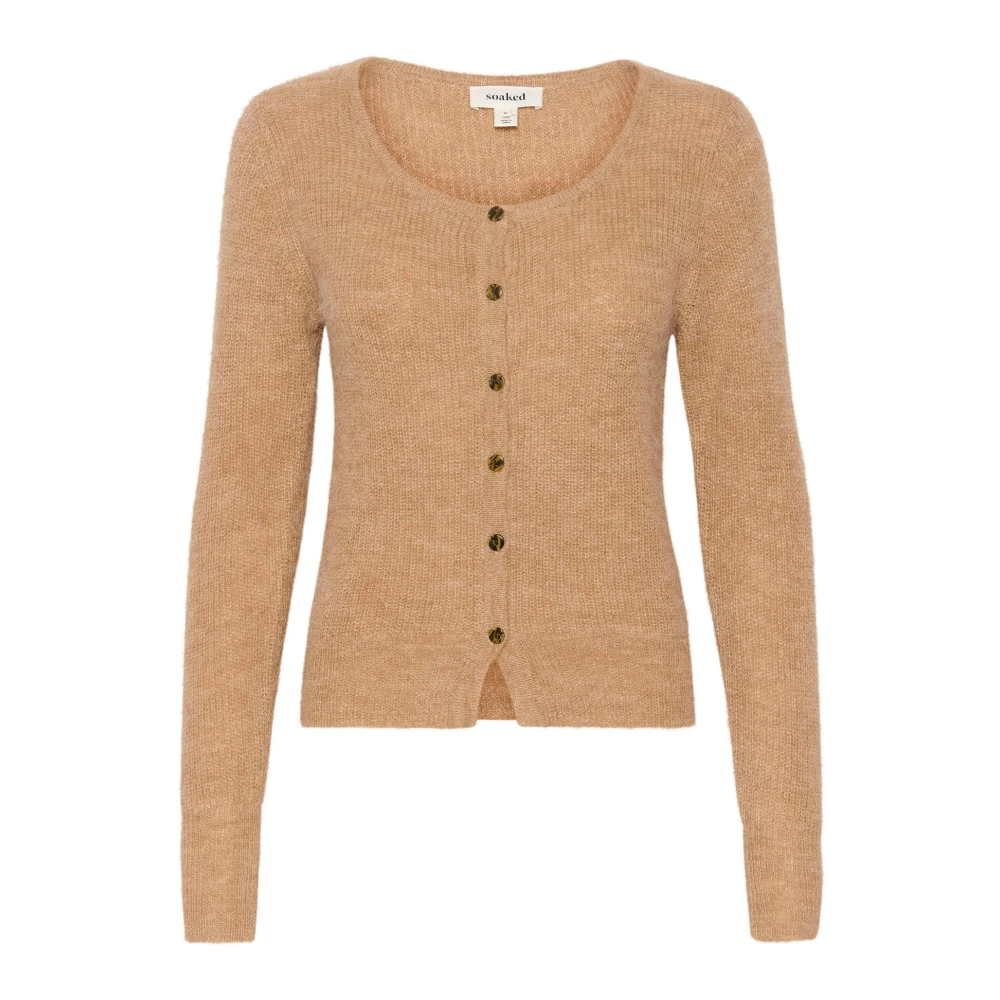 Soaked in Luxury Petit Cardigan Gebreid Burro Brown Dames