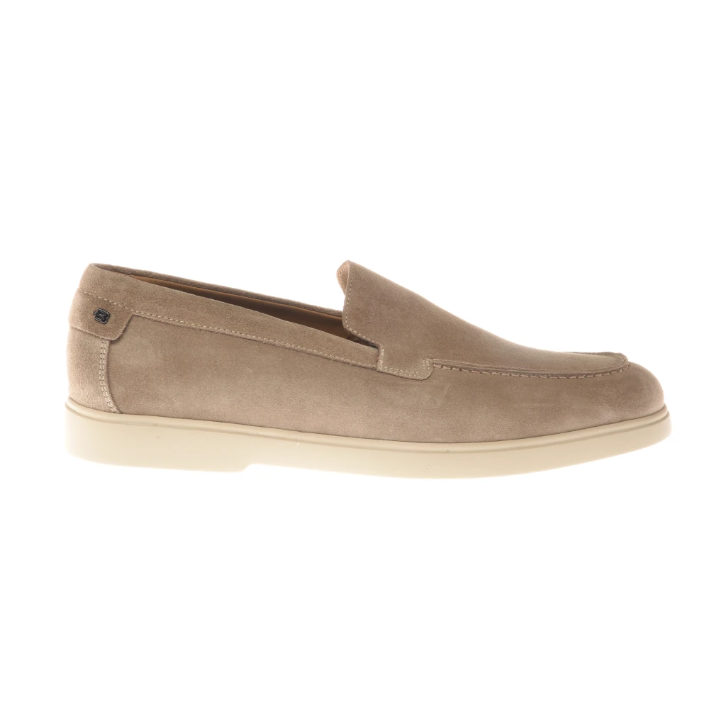 Baldinini Men's Beige Loafer In Suede - Loafers - 7 Uk - Shoes
