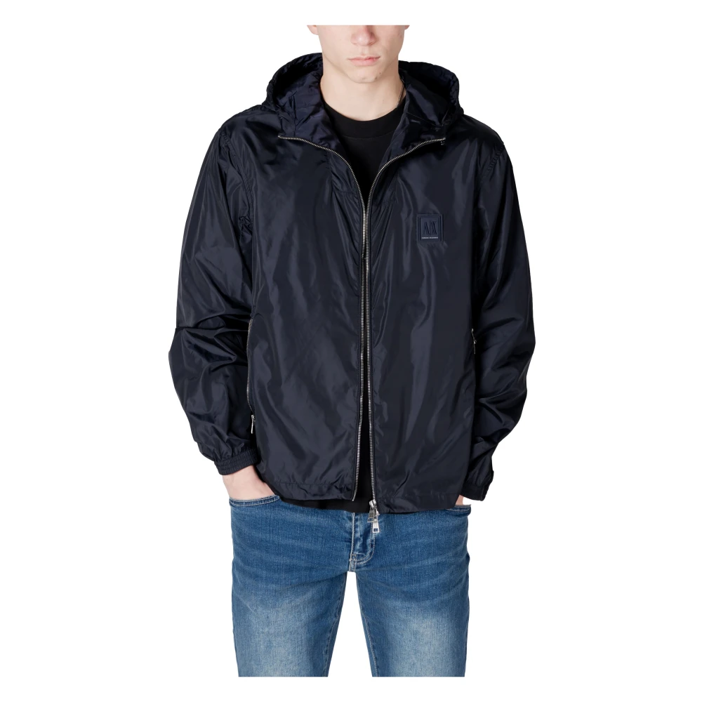 Armani Exchange Box Logo Jas Blue Heren
