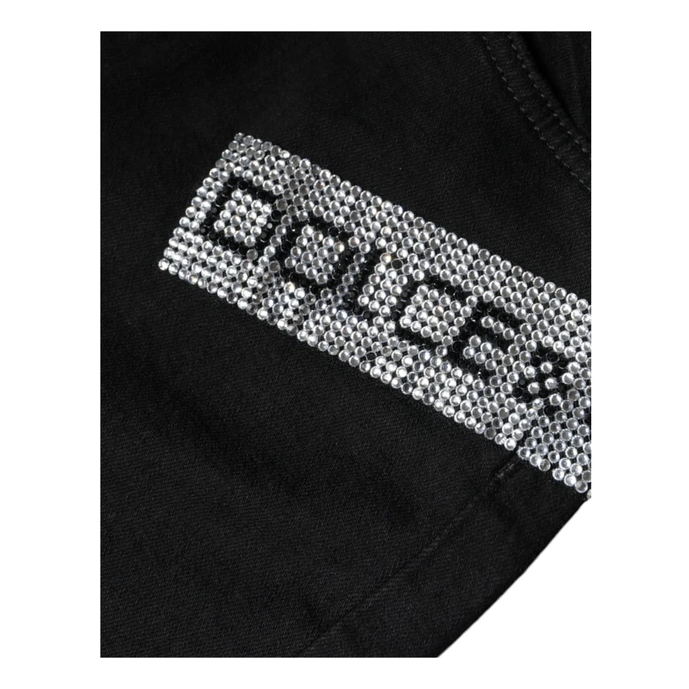 Dolce & Gabbana Zwarte Skinny Denim Jeans met Logo Black Dames