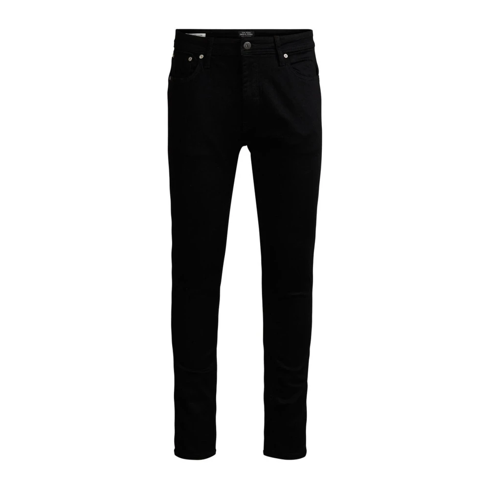 Jack Jones Black Cotton Skinny Jeans - W27 | L32 - Image 2