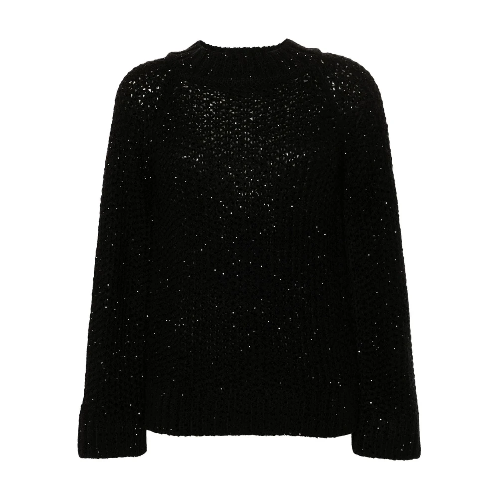 Ermanno Scervino Stijlvolle Sweater voor Trendy Look Black Dames