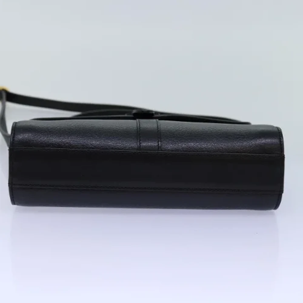 Burberry Vintage Pre-owned Leather shoulder-bags Black Dames