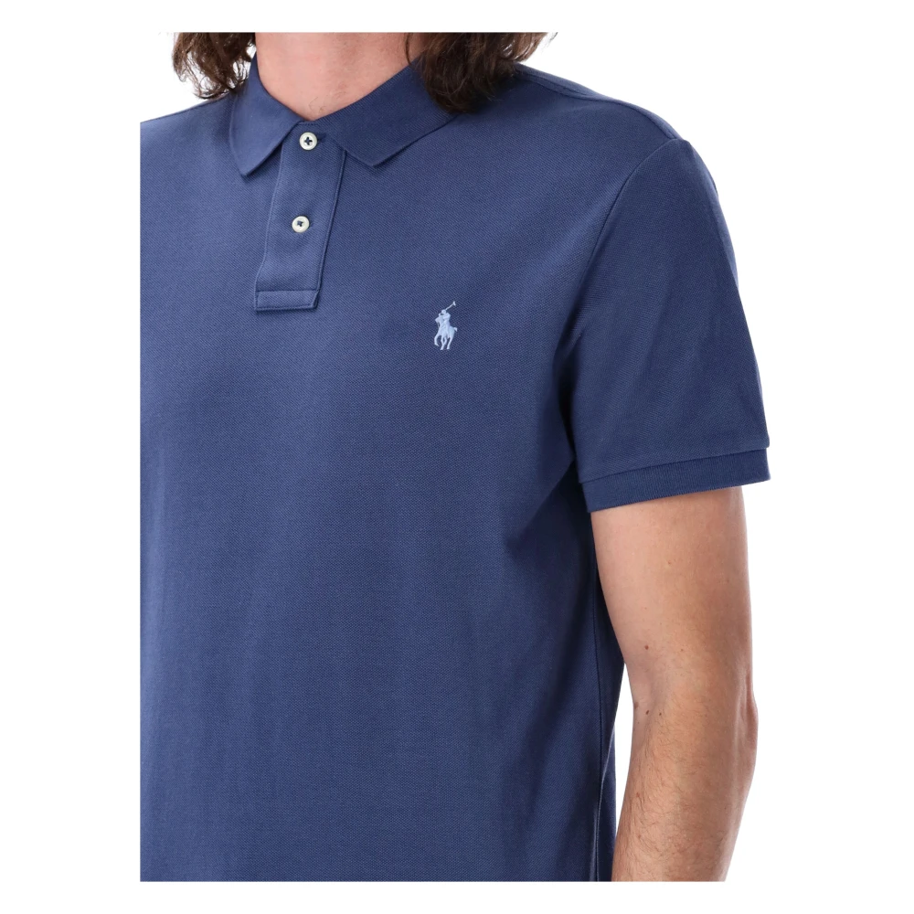 Polo Ralph Lauren Iconisch Mesh Polo Shirt Blue Heren