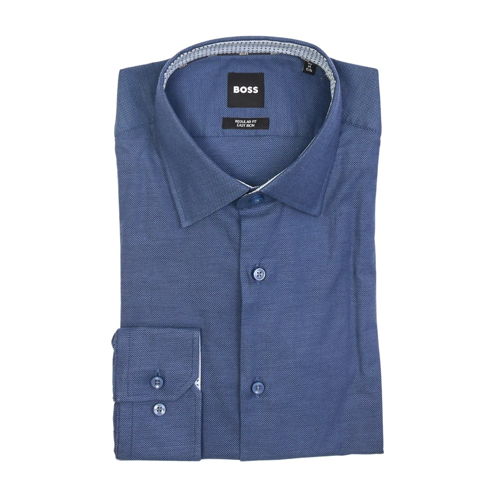 Hugo Boss Blauw Oxford Overhemd voor Heren Blue Heren