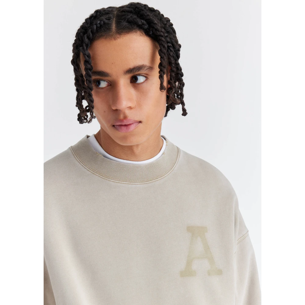 Axel Arigato State Washed Sweatshirt Brown Heren