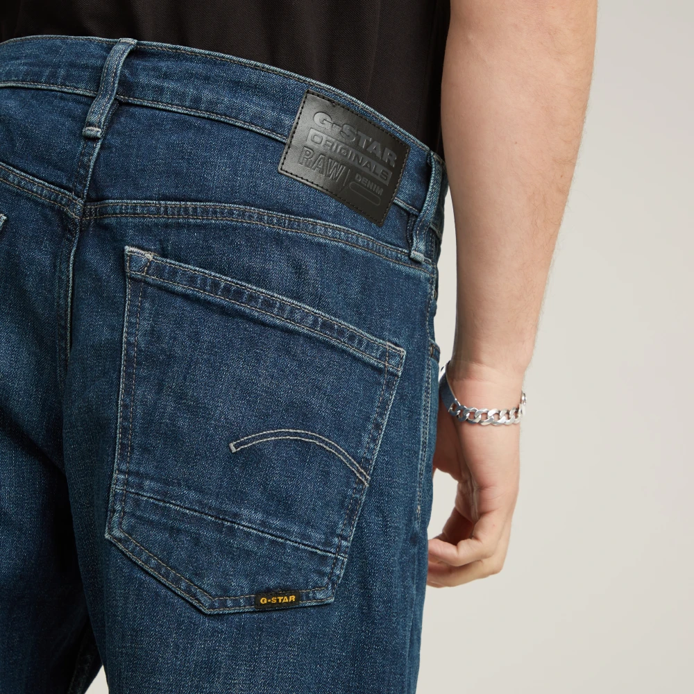G-Star Regular Straight Fit Stretch Denim Jeans Blue Heren