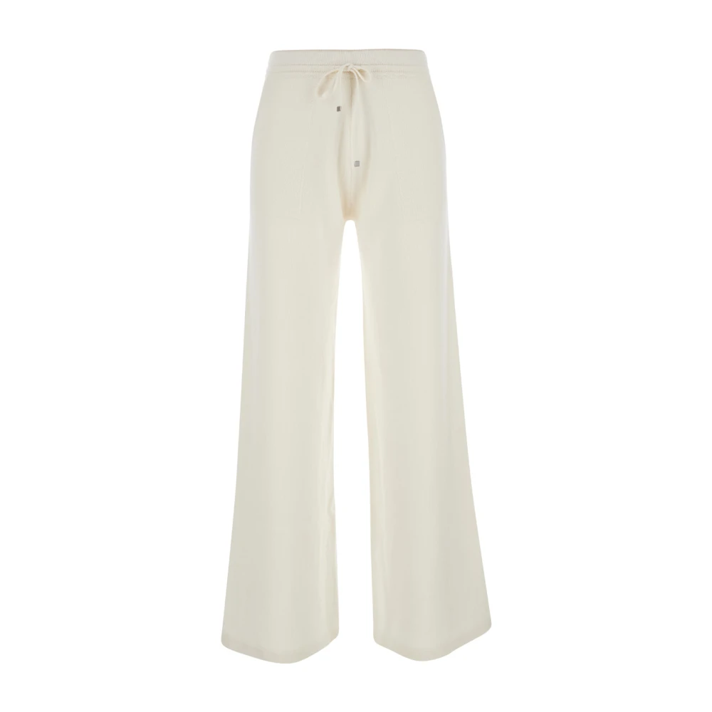 Eleventy Cashmere Joggers in Wit White Dames