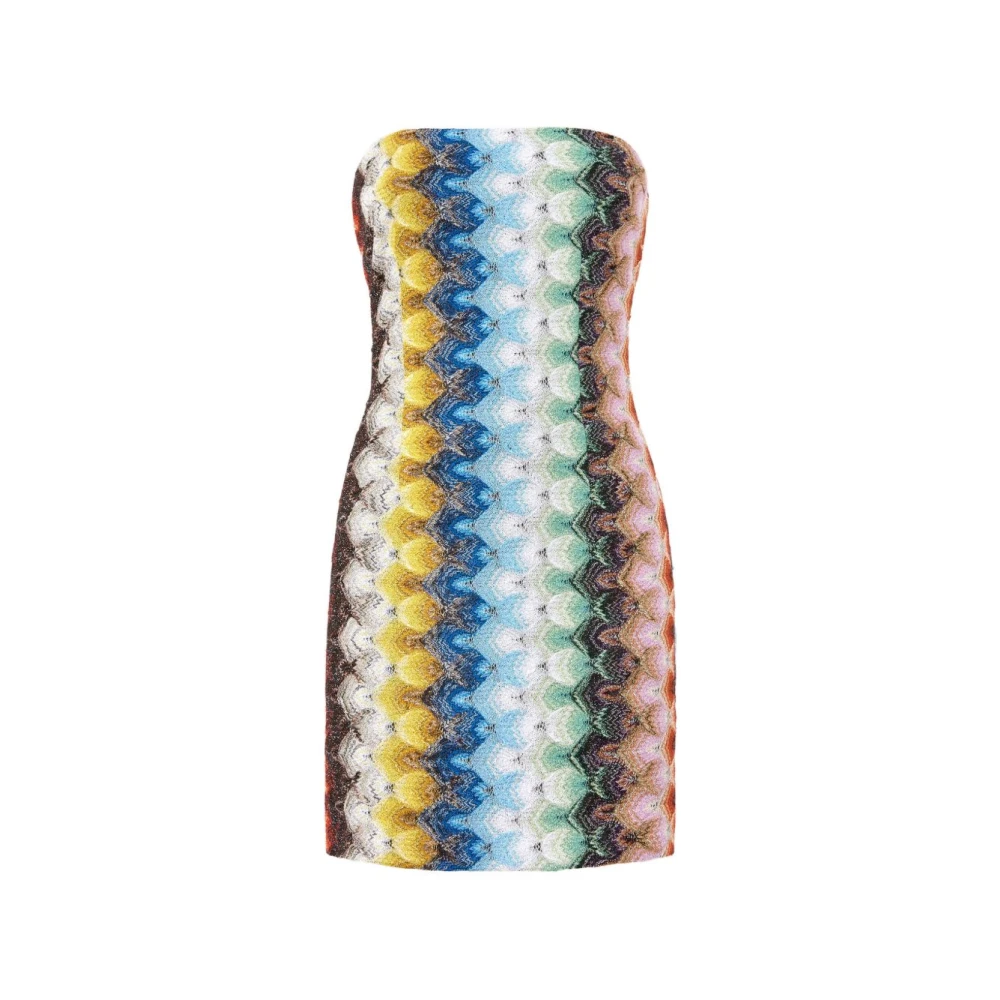 Missoni Women's Multicolor Strapless Tube Dress - Short Dresses - Xs- Dresses
