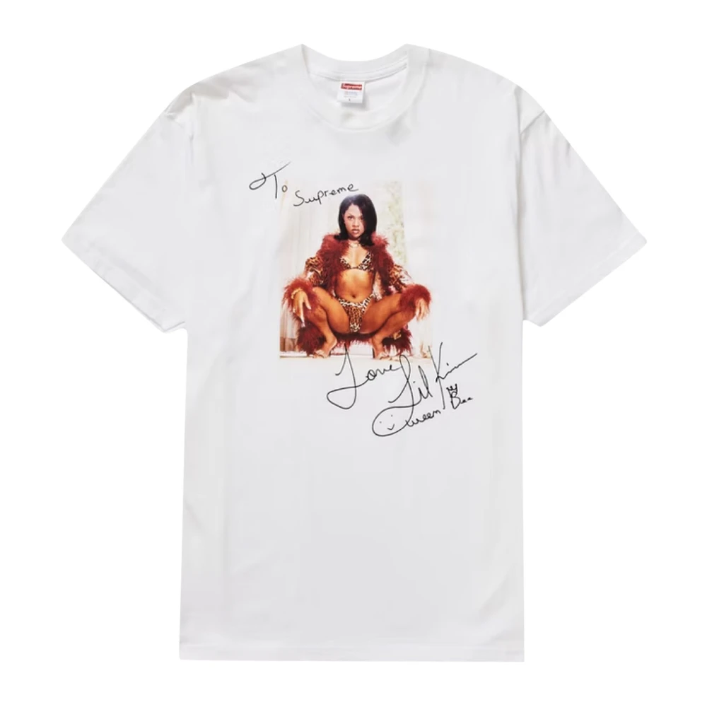 Supreme Beperkte oplage Lil Kim Tee Wit White Heren