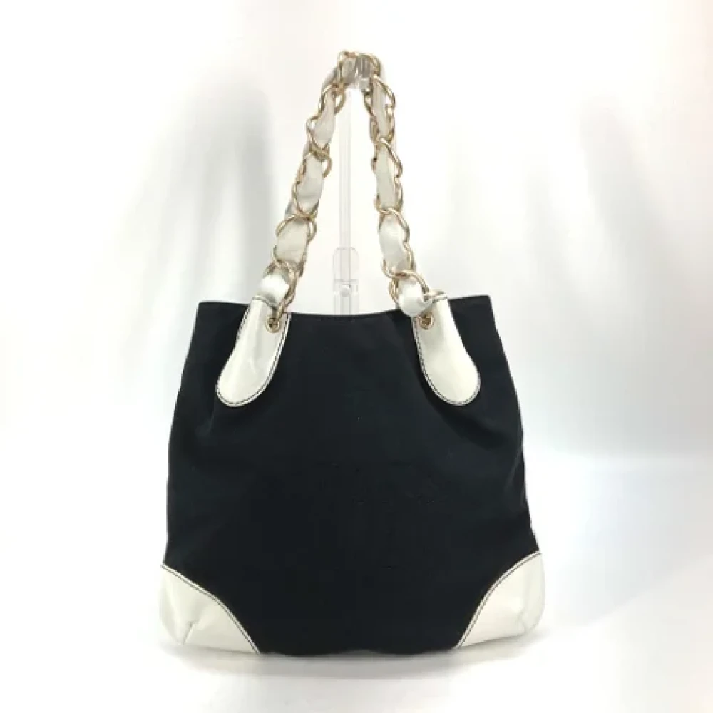 Chanel Vintage Pre-owned Canvas chanel-bags Black Dames