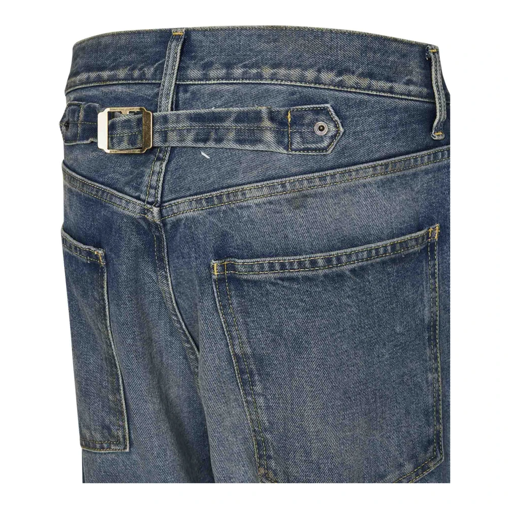 Maison Margiela Blauwe Straight Leg Jeans Aw24 Blue Heren