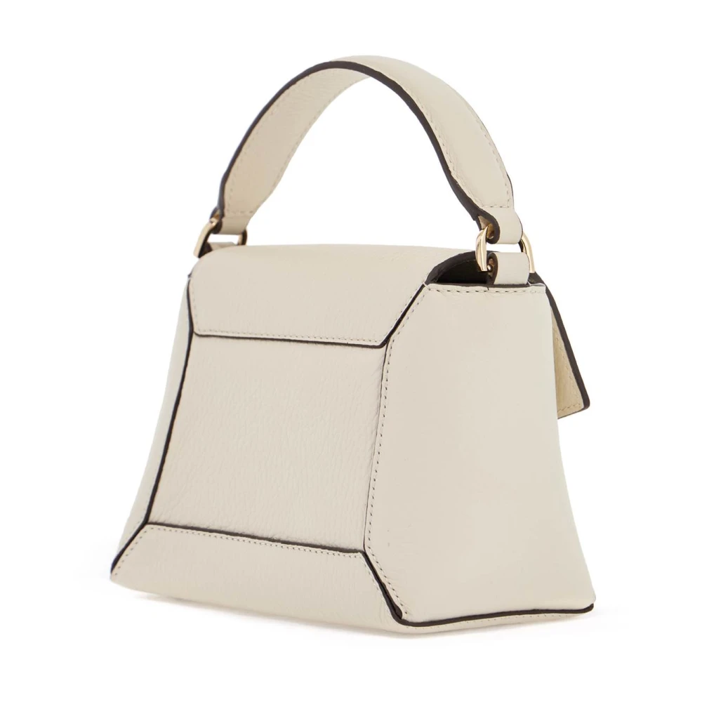 Strathberry Elegante Mozaïek Kalfsleren Tas met Handvat Beige Dames