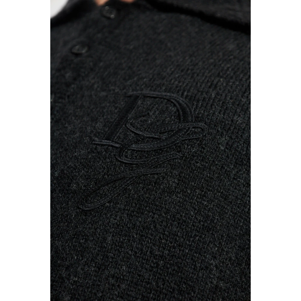 Dolce & Gabbana Polo sweater Gray Heren