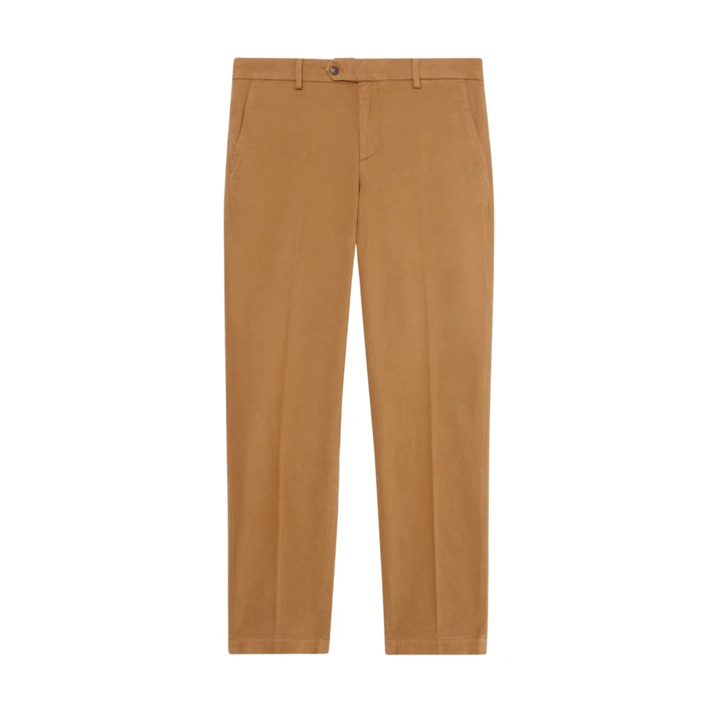 Brooks Brothers Men's Orange Regular Fit Soft Twill Kirman Chino - Chinos - W38 - Trousers