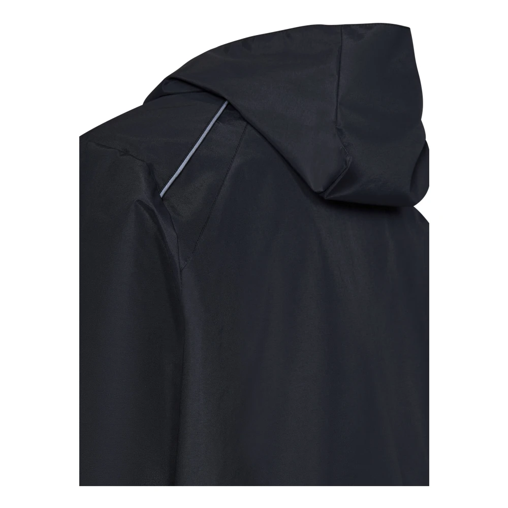 Coperni Zwarte rits capuchonjas met logopatch Black Heren