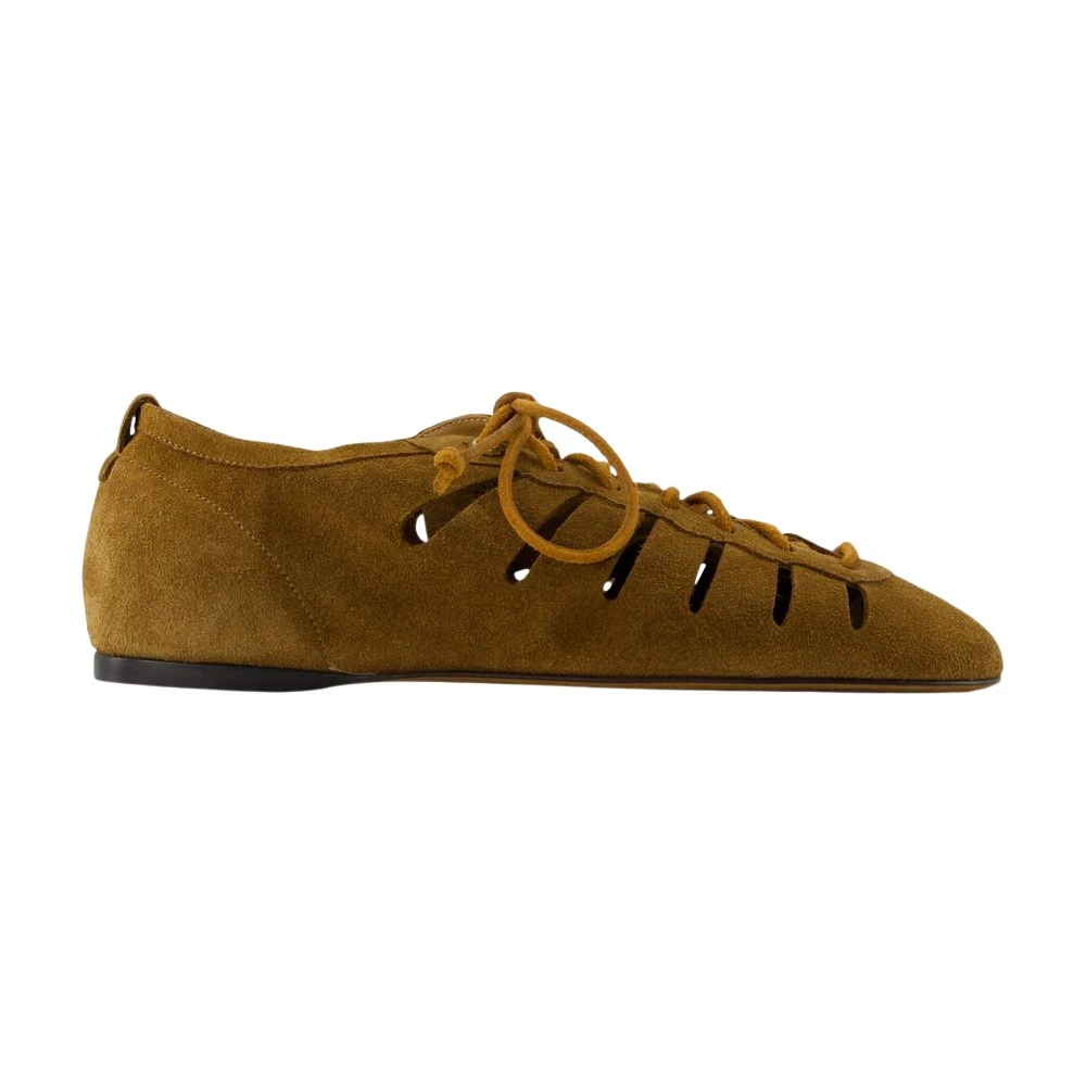 Isabel Marant Women's Brown Leyza Gd Ballet Flats - Laced Shoes - 6 Uk - Shoes