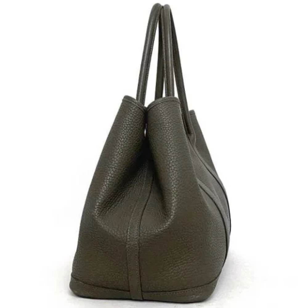 Hermès Vintage Pre-owned Fabric handbags Gray Dames