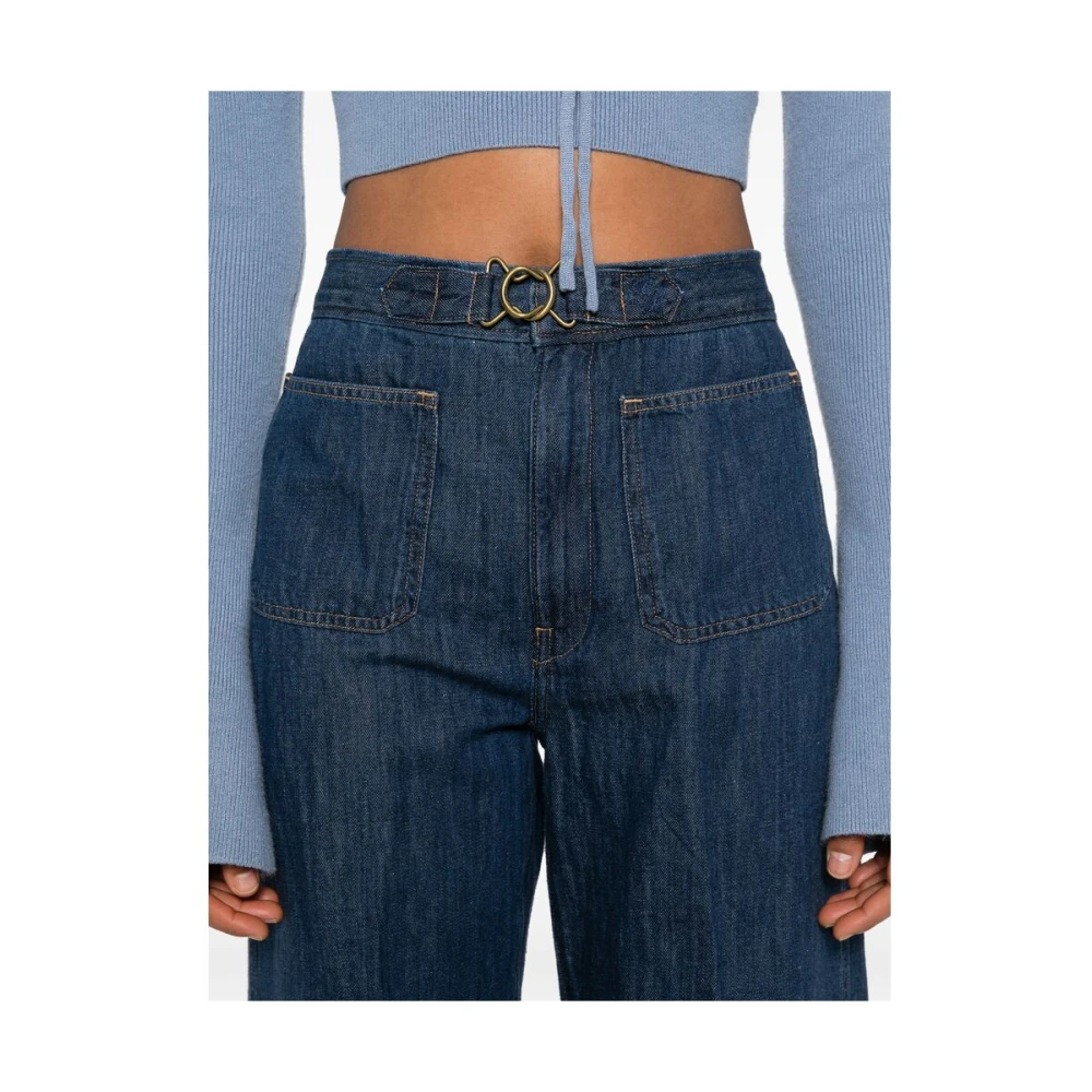 Ralph Lauren Wide Leg Jeans Blue Dames