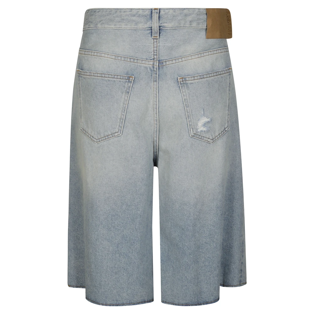 MM6 Maison Margiela Casual Denim Shorts voor Vrouwen Blue Dames