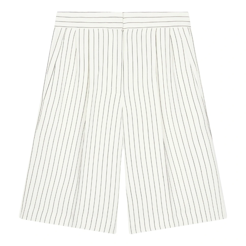 Loulou Studio Women's White Piera Tailored Bermuda Shorts