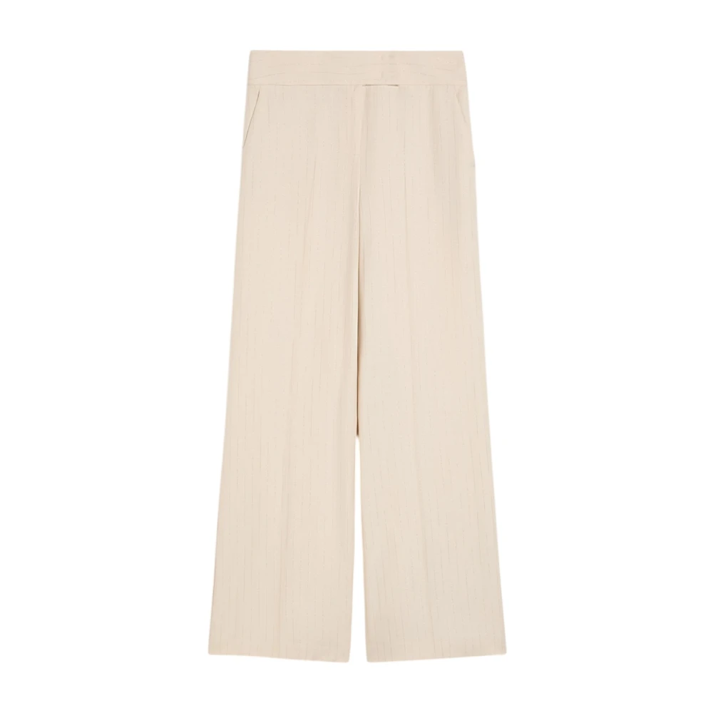Pennyblack Vrouw Beige Broeken Dames, Xs, Wijde Broek