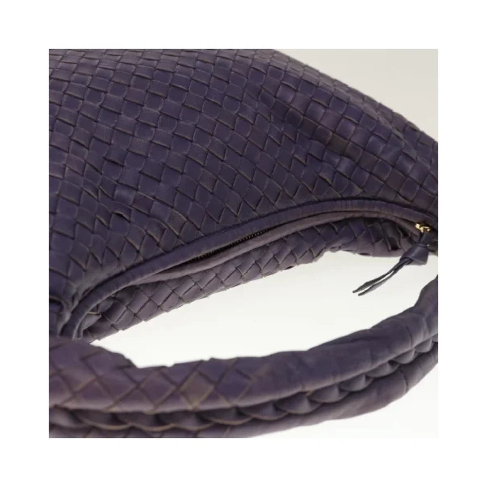 Bottega Veneta Vintage Pre-owned Leather shoulder-bags Purple Dames