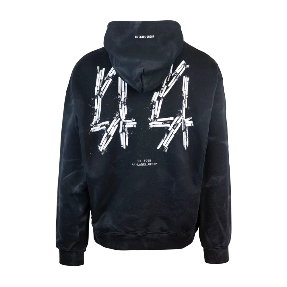 44 Label Group Zwarte hoodie Black Heren