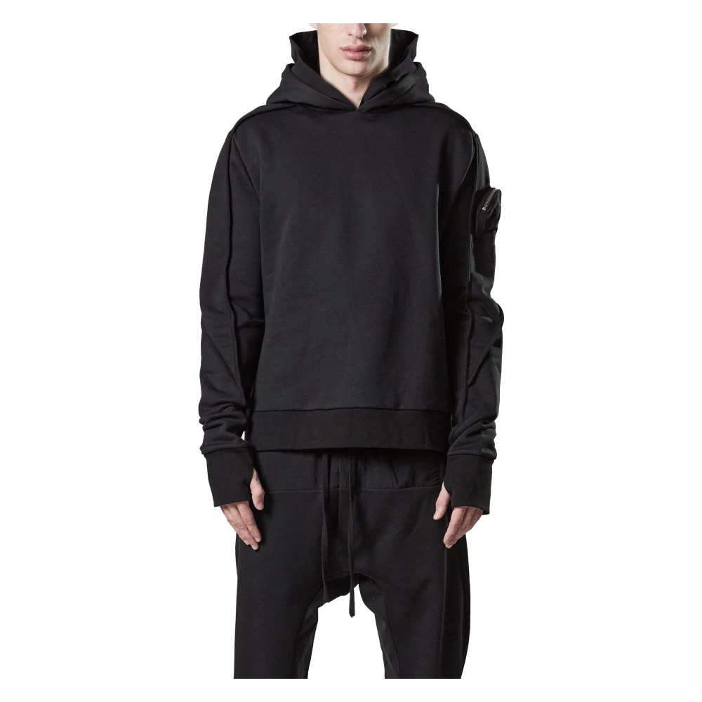 Thom Krom Hoodie met Zak Black Heren