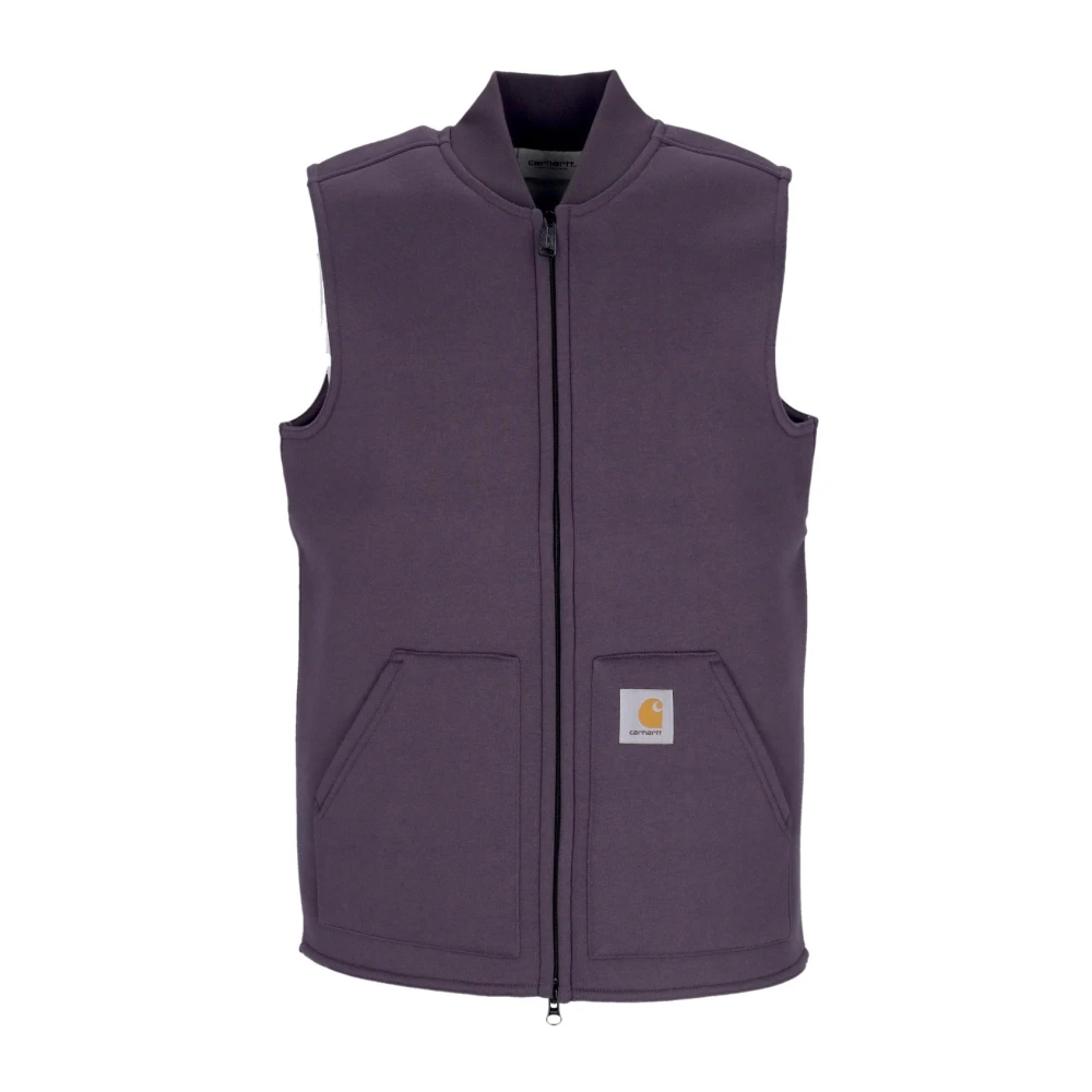 Carhartt WIP Mouwloos Vest Artisjok Grijs Rits Sluiting Purple Heren