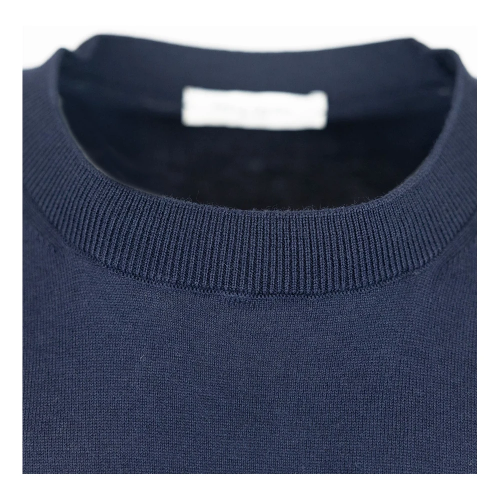 Paolo Pecora Blauw Katoenen T-shirt Regular Fit Blue Heren