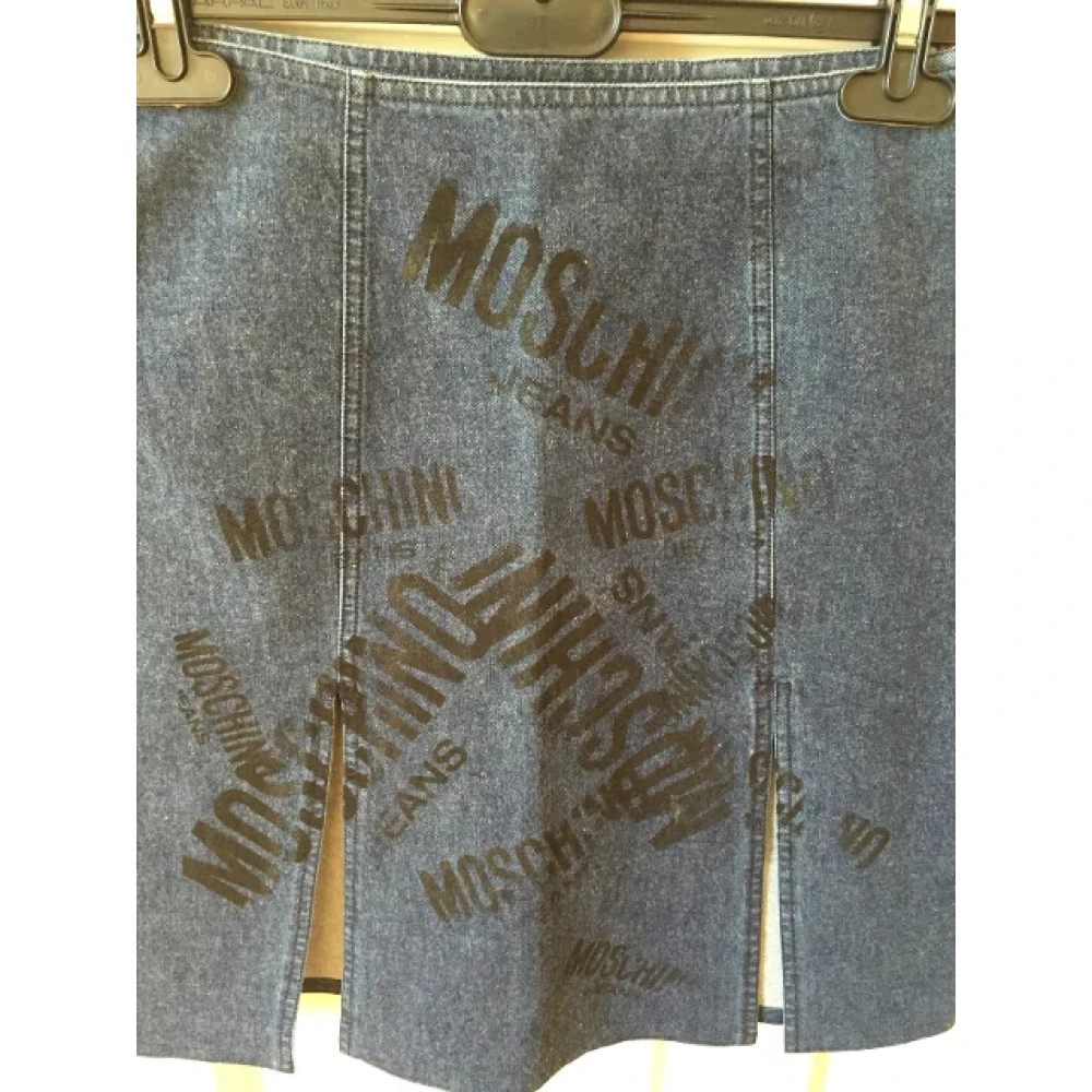 Moschino Pre-Owned Pre-owned Cotton bottoms Blue Dames