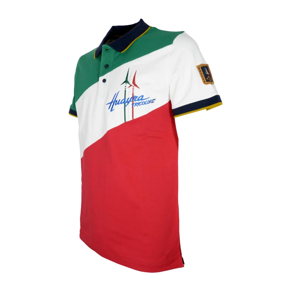 aeronautica militare Huayra Tricolore Polo Shirt Multicolor Heren