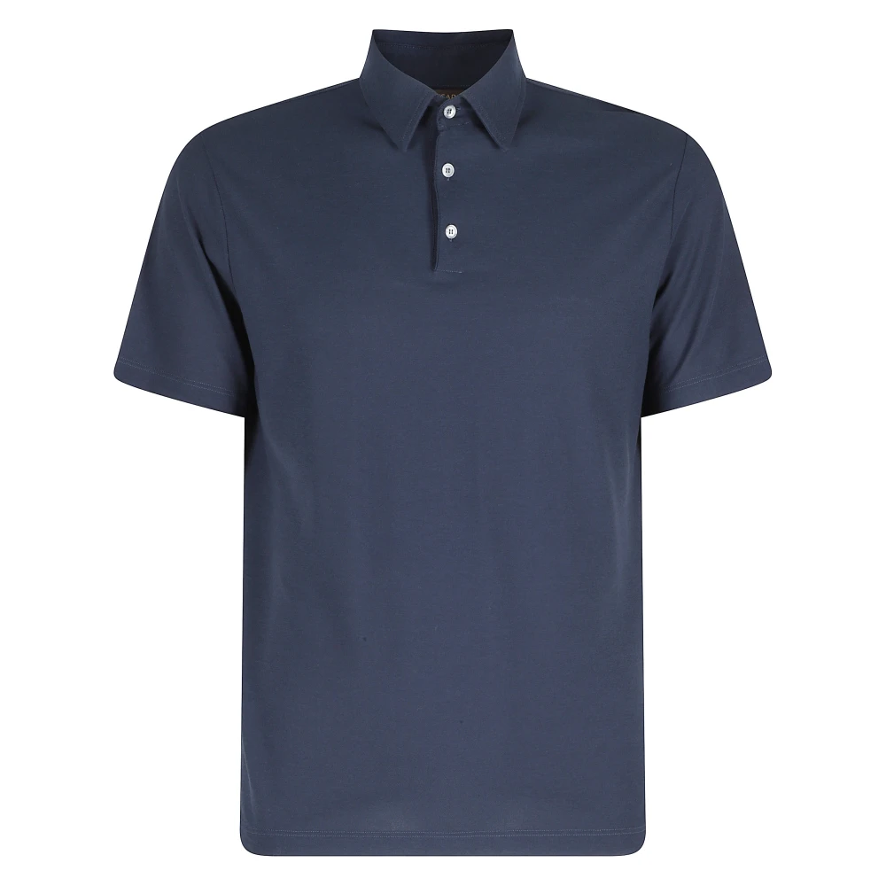 Zanone Men's Blue Polo Shirts, M, Polo Shirt