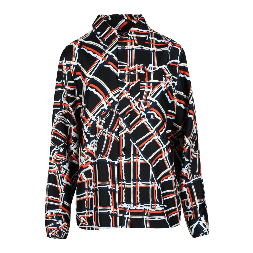 Bottega Veneta Zijden Overhemd Multicolor Dames