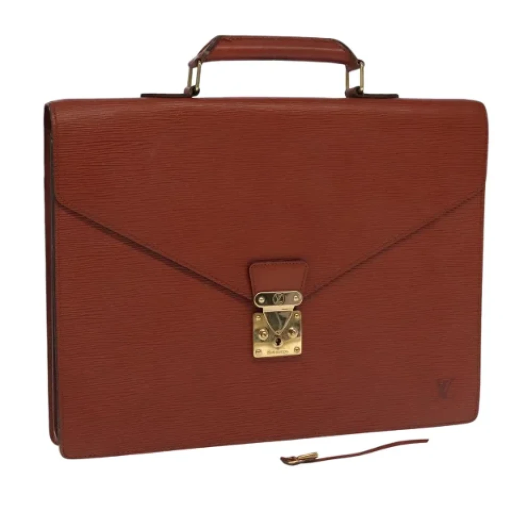 Louis Vuitton Vintage Pre-owned Leather louis-vuitton-bags Brown Dames