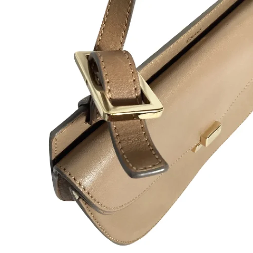 Chloé Pre-owned Leather crossbody-bags Brown Dames