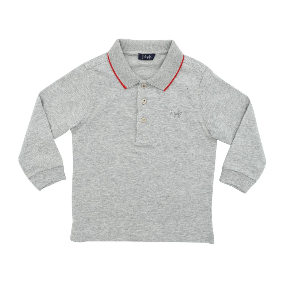 Il Gufo Boys Gray Kids Shirts, 3 M, Polo Shirt