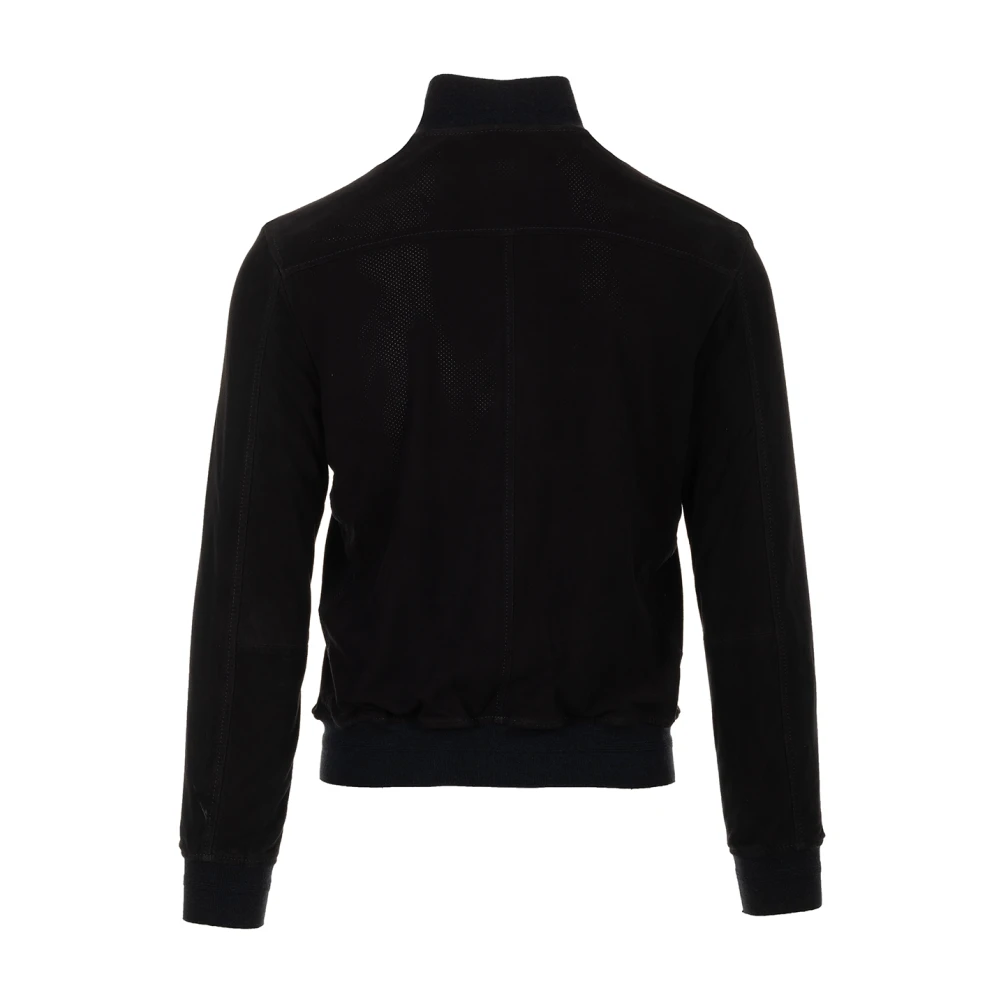The Jack Leathers Quentin Leren Jas Blue Heren