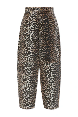 Leopard Printed Stary Jeans